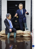 Greenpeace activists protest at Old Palace Yard, London, Britain - 20 Mar 2014