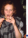 FASHION DESIGNER, VIVIENNE WESTWOOD AT HER NEW SHOP, LONDON, BRITAIN - 1988