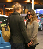 A Somber Jade Jagger and Husband Arrive in LA Amid L'Wren Scott's Passing