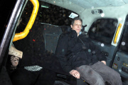 EXC: HUGH GRANT FALLS ASLEEP IN CAB ON WAY HOME WITH MYSTERY WOMAN