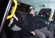 EXC: HUGH GRANT FALLS ASLEEP IN CAB ON WAY HOME WITH MYSTERY WOMAN