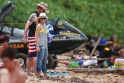 *EXCLUSIVE* Kristen Bell and Dax Shepard hit the beach in Hawaii