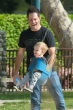 *EXCLUSIVE* Mike Comrie and Luca have a blast together!