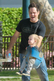 *EXCLUSIVE* Mike Comrie and Luca have a blast together!