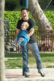 *EXCLUSIVE* Mike Comrie and Luca have a blast together!