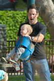 *EXCLUSIVE* Mike Comrie and Luca have a blast together!