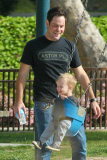 *EXCLUSIVE* Mike Comrie and Luca have a blast together!