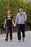 *EXCLUSIVE* Kathy Griffin and Randy Bick walk off her Twitter tension