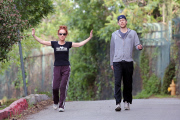 *EXCLUSIVE* Kathy Griffin and Randy Bick walk off her Twitter tension