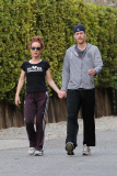 *EXCLUSIVE* Kathy Griffin and Randy Bick walk off her Twitter tension