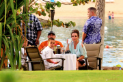 Britney Spears and boyfriend David Lucado treat the boys to a sunset dinner