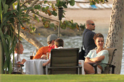 Britney Spears and boyfriend David Lucado treat the boys to a sunset dinner