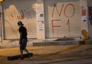 Clashes in Bahrain during a demonstration against F1 Race