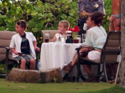 Britney Spears Enjoys A Last Hawaiian Dinner With David & Her Boys 