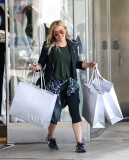 Hilary Duff goes on a Shopping Spree at Intermix