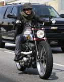 Exclusive... Steven Tyler Takes His Bike Out For A Spin 