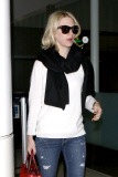 January Jones touches down at LAX