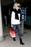 January Jones touches down at LAX