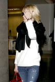 January Jones touches down at LAX
