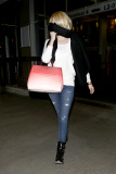 January Jones touches down at LAX