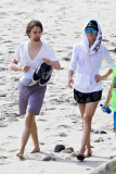 *EXCLUSIVE* Kate Hudson and Matthew Bellamy play beach soccer with Ryder **NO WEB, MUST CALL FOR PRICING**