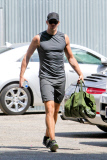 *EXCLUSIVE* Alexander Skarsgard shows off his toned arms