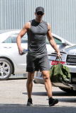 *EXCLUSIVE* Alexander Skarsgard shows off his toned arms
