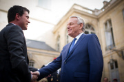 Handover Ceremony Between Jean-Marc Ayrault And Manuel Valls - Paris