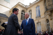 Handover Ceremony Between Jean-Marc Ayrault And Manuel Valls - Paris