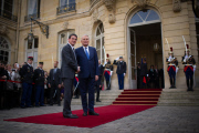 Handover Ceremony Between Jean-Marc Ayrault And Manuel Valls - Paris
