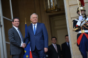 Handover Ceremony Between Jean-Marc Ayrault And Manuel Valls - Paris