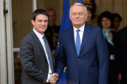 Handover Ceremony Between Jean-Marc Ayrault And Manuel Valls - Paris