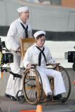 The boys from 'Glee' film a vintage Navy scene in LA