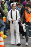 The boys from 'Glee' film a vintage Navy scene in LA