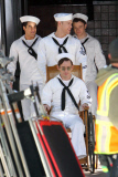 The boys from 'Glee' film a vintage Navy scene in LA