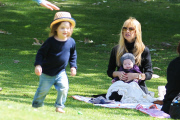 Doting mom Rachel Zoe enjoys a family day at the park