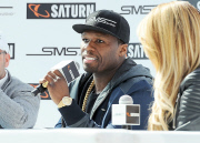 50 CENT PROMOTING HIS SMS HEADPHONES IN POLAND