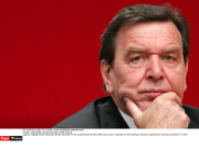 KARLSRUHE: Gerhard Schroeder at SPD meeting