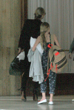 *EXCLUSIVE* Kate Moss and Lila Grace arrive in Sao Paulo in time for amFAR **NO UK**