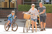 *EXCLUSIVE* Naomi Watts and Liev go for a Family Bike Ride with their Boys