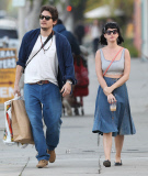 Exclusive... Ringless Katy Perry & John Mayer Spend Sunday Eating And Shopping 