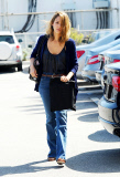 Jessica Alba heads to a meeting