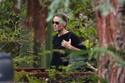 Angelina Jolie heads home from the Hotel Bel-Air