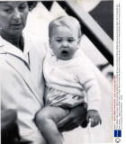 Prince William Early Life April 1983 Auckland New Zealand Prince William Arrives In The Arms Of Nanny Barbara Barnes During His Six Week Tour Of Australia And New Zealand. ...royalty