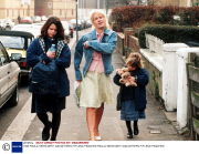 1996 PAULA YATES WITH DAUGHTERS FIFI AND PEACHES