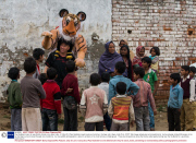 Paul Goldstein trains for epic British charity runs, Agra, India - 01 Mar 2014