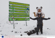 Paul Goldstein trains for epic British charity runs, Agra, India - 01 Mar 2014