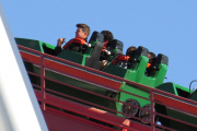 *EXCLUSIVE* Robin Thicke takes Julian to Magic Mountain for his 4th Birthday