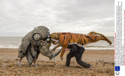 'Tiger Man' Paul Goldstein marathon challenge week, Britain - 06 Apr 2014