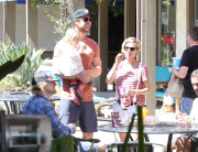 Chris Hemsworth and Elsa Pataky hang with Owen Wilson in Malibu